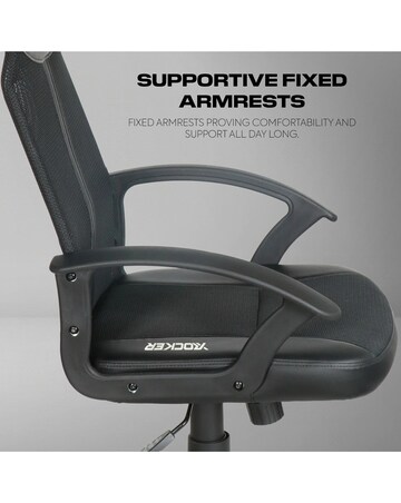 X Rocker Vanguard Office Mesh Gaming Chair - Black