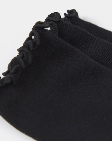 Pretty Secrets (3 Pair Pack) Basic Lettuce Hem Ankle Socks