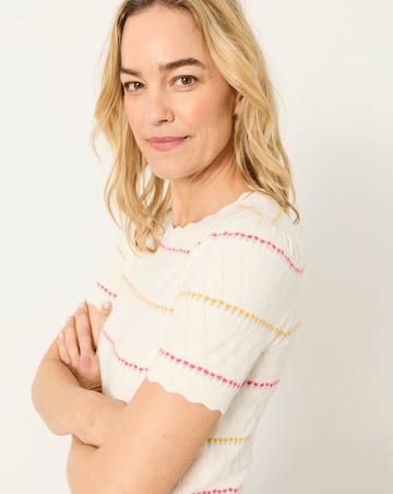 FatFace Fleur Stripe Tee