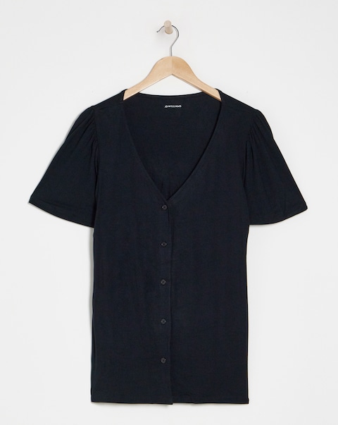 Black Angel Sleeve Top