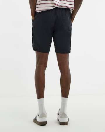 Linen Blend Elasticated Drawcord Short