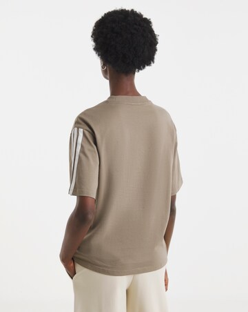 adidas 3 Stripe Single Jersey Boyfriend T-Shirt