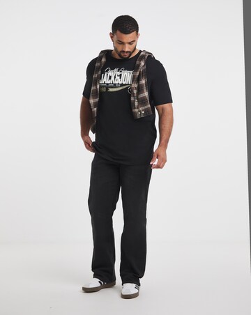 Jack & Jones Graphic Logo Tee - Black