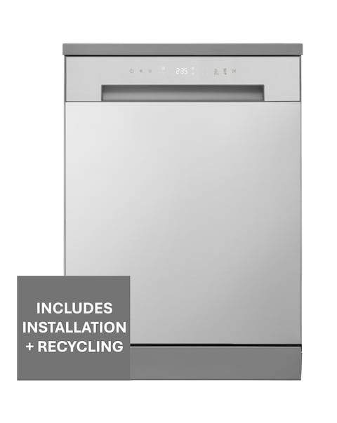LG DF030FL Freestanding Dishwasher E Rated Silver + Install