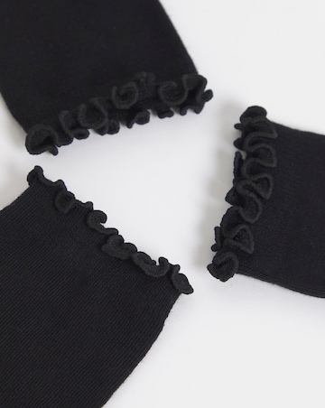 Pretty Secrets (3 Pair Pack) Basic Lettuce Hem Ankle Socks