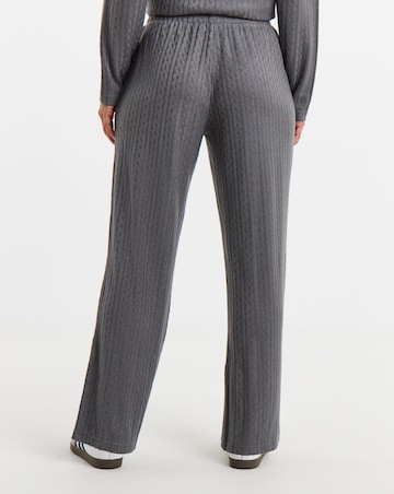 Slate Cable Knit Jogger