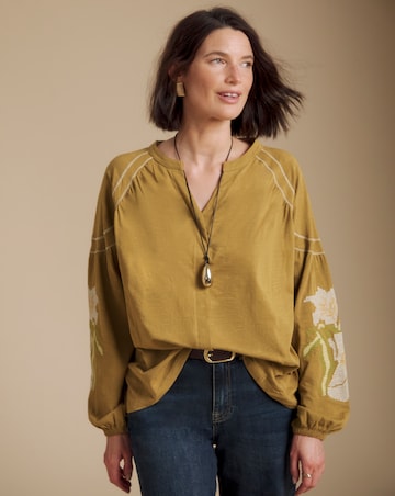 Julipa Embroidered Jersey Blouse