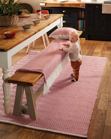 Woven Herringbone Indoor/Outdoor Rug