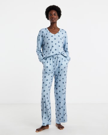 Pretty Secrets Star Print Soft Knit Lounge Set