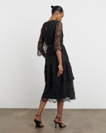 Joanna Hope Structured Lace Dress