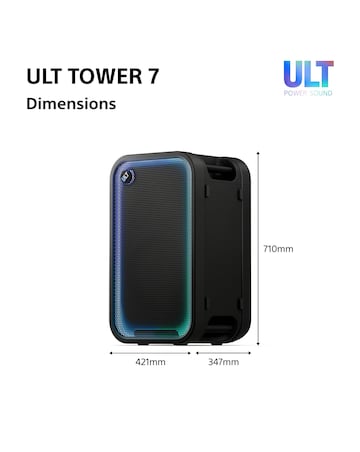 Sony ULT Tower 7 Party Speaker - Black