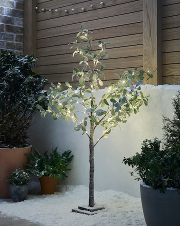 Pre-Lit Mistletoe Twig Tree 4ft
