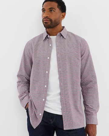 Long Sleeve Cotton Gingham Shirt