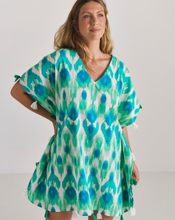 MAGISCULPT Tassel Trim Beach Kaftan