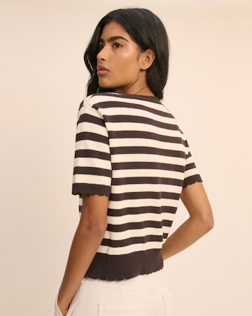 Nobody's Child Short Sleeve Tie Neck Cardi