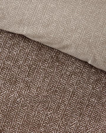 Catherine Lansfield Brushed Herringbone Duvet Cover Set