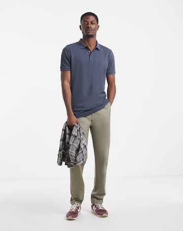Marl Pique Polo Long