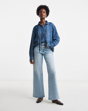 Object Rosie Denim Tie Shirt