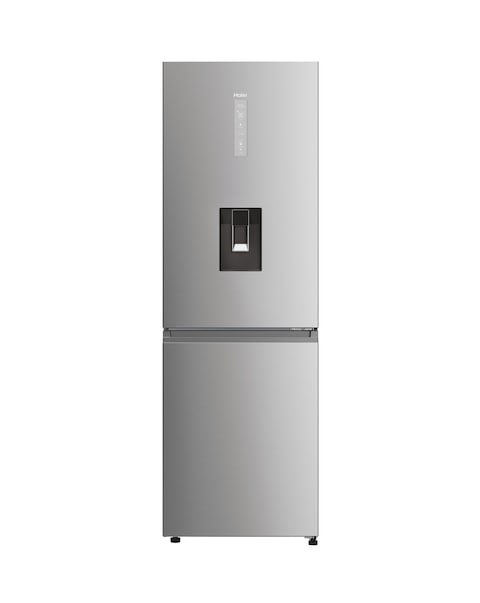 Haier HDPW5618DWPK 185cm 60/40 Total No Frost Fridge Freezer - Platinum Inox - D Rated + Installation