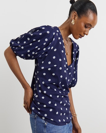 Joanna Hope Puff Sleeve Blouse