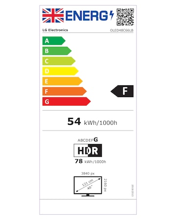 LG OLED48C66LB 48in OLED Evo AI 4K Smart TV