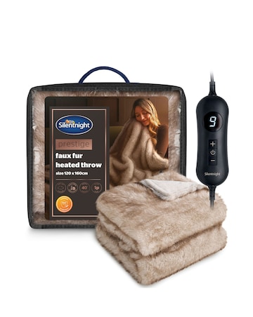 Silentnight Prestige Faux Fur Heated Throw