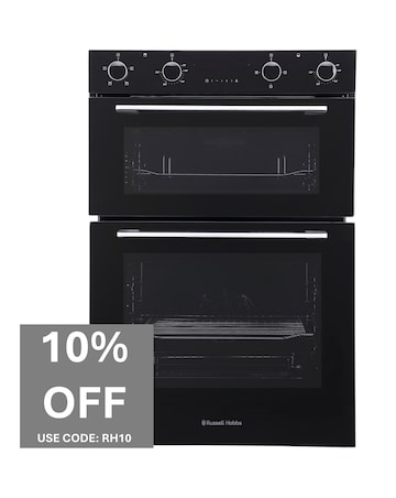 Russell Hobbs RH89DEO2001B/02 89cm High Built-In Double Oven Black Install