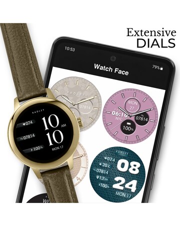 Radley Series 59 AMOLED Leather Strap Smart Watch - Acron