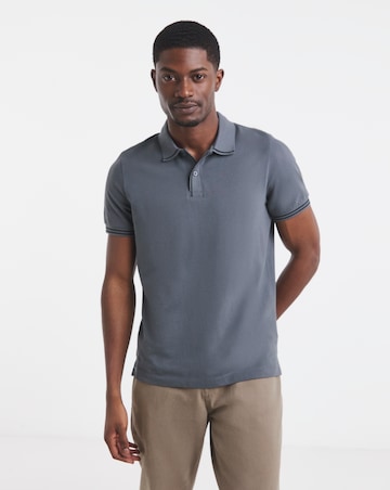 Tipped Pique Polo Long