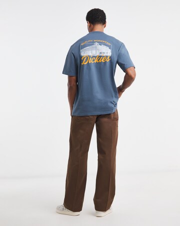 Dickies Short Sleeve Wellsville Back Graphic T-Shirt - Retro Inidgo