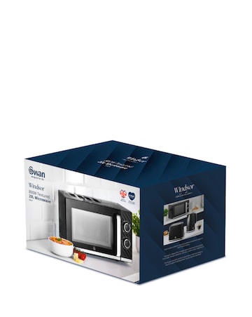 Swan Windsor Microwave Black