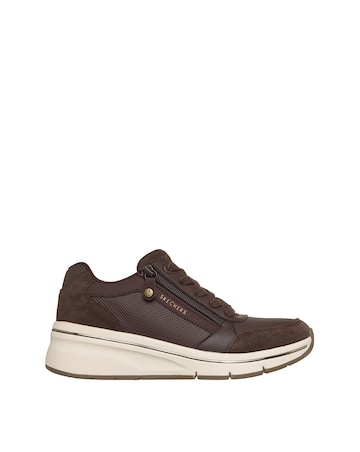 Skechers Chocolate Billion Flex Luxe Up Trainers - Standard Fit (D)