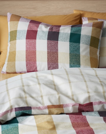Catherine Lansfield Autumn Check Duvet Cover Set