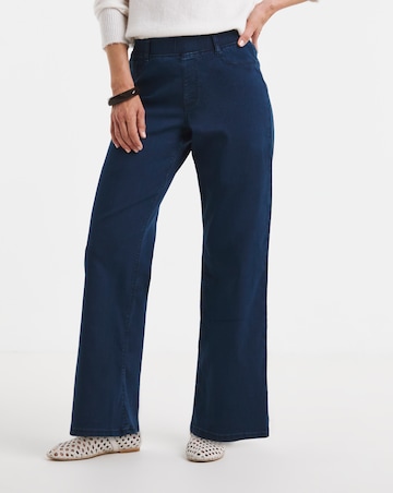 Indigo Stretch Wide Leg Jegging