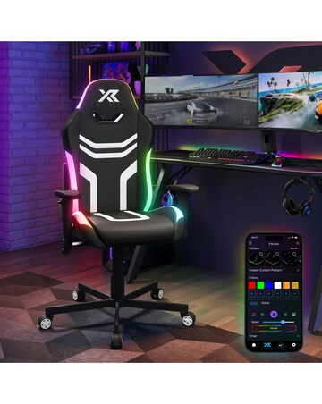 X Rocker Agility Compact PC Gaming Chair for Juniors with Neo Motion SYNC - RGB
