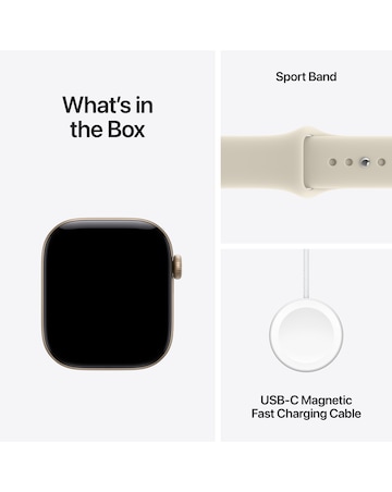 Apple Watch Series 12 GPS 42mm - Light Gold Aluminium/Sand Sport Band - S/M