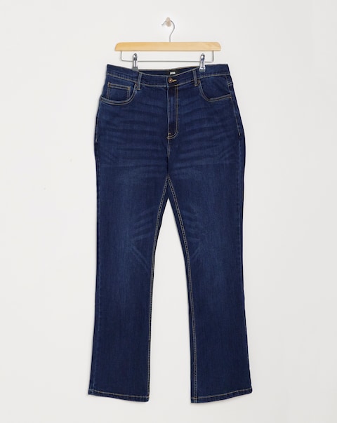 Bootcut Fit Stretch Jeans - Darkwash
