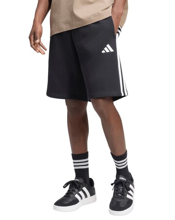 adidas 3 Stripes Fleece Shorts 9 inch