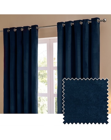 Furn. The Ultimate Velvet Blackout Eyelet Curtains