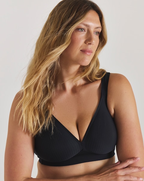 Triumph Modern Soft Cotton Non Wired Bra Black