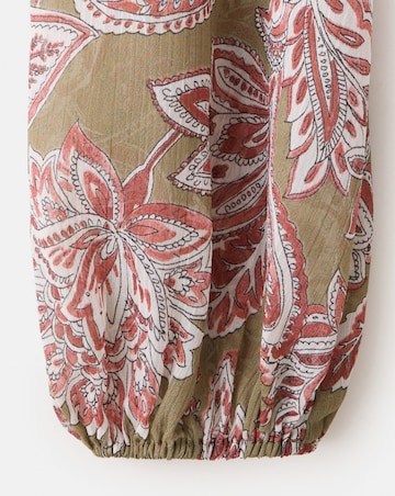 Mango Floral Tie Blouse