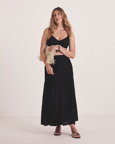 Beach To Beach Tiered Beach Skirt