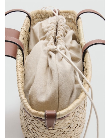 Mango Natural Fibre Shoulder Bag