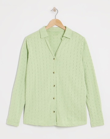 Julipa Pure Cotton Broderie Jersey Shirt