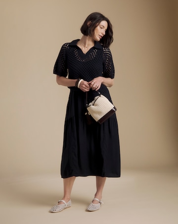 Julipa Petite 2 n 1 Knit Midi Dress