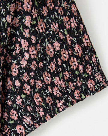 Mango Printed Dress with Draped Detail