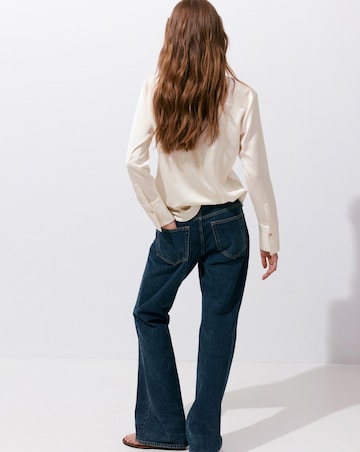 Mango Satin Finish Flowy Shirt