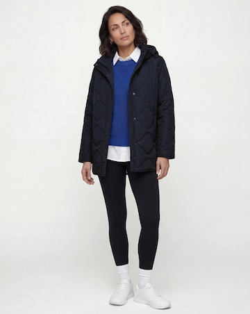 Navy Short Quilted Jacket
