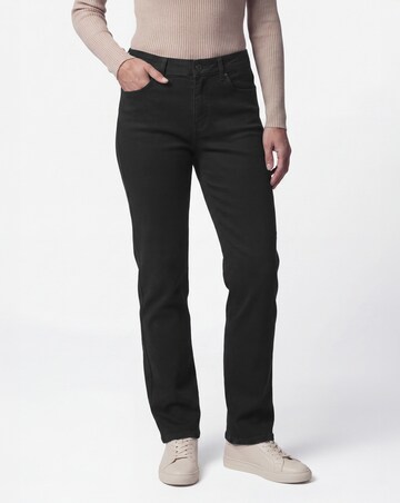 24/7 Black Straight Leg Jeans