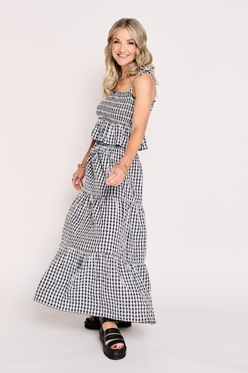 Beach To Beach Gingham Top And Skirt Beach Co-Ord